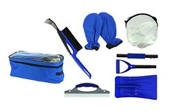 PROBUDGET 551594 Kit Inverno Auto: Pala e Scopa per Neve, Antighiaccio, Guanti, Telo Parabrezza