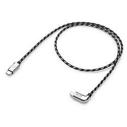 Volkswagen 00051446BB Câble de charge et de transfert de données USB-C vers Apple Lightning Premium 70 cm coudé Argent