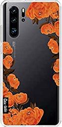 P30 Pro mobiltelefonfodral med mycket plats för ditt id-kort, bankkort och mer. Det stötdämpande och reptåliga skalet för Huawei P30 Pro med orange Autumn Flowers – CASETASTIC