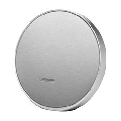 Harman Kardon Onyx Studio 9, Draagbare Bluetooth speaker, Auracast Multi-Speaker Connectie, Adaptive Self-Tuning, Constant Sound Field Technologie, usb-oplaadpoort, 8 uur batterijduur, Grijs