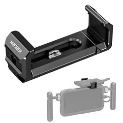 NEEWER T5 T7 T9 Support Montage pour SSD pour iPhone 15 Pro Max Cage de téléphone PA023 PA024, Pince SSD 2,2"-3"/55-75mm Compatible avec Samsung SanDisk avec vis 1/4" Bord biseauté Anti-Torsion,UA051