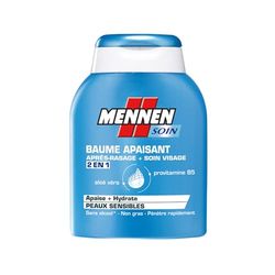 MENNEN - Baume Apaisant 2-en-1 Homme Après-Rasage + Soin Visage pour Peaux Sensibles - 100 ml