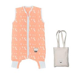 Nuvita MOOVO by 90200 | Gigoteuse avec Pied et Chaussettes Pliables, Coton Biologique, certifié Öko-Tex, TOG 2.5 | Taille : 1 an | Rose Anglaise
