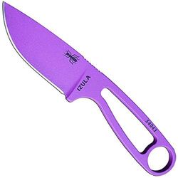 ESEE Couteau d'extérieur Longueur de la Lame : 6,68 cm Lame en Acier Izula Neck Knife Violet
