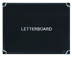 Bi-Office LET02011810 - Lettere con cornice in alluminio, 600 x 450 mm