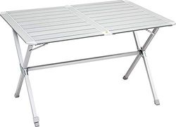 BRUNNER Mesa de Camping Plateada, Aluminio, Plata