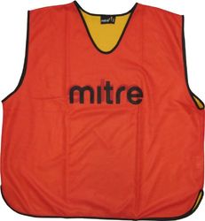 Mitre Voetbal Pro Reversible trainingsbroek, rood/geel, junior