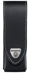 Victorinox Belt Pouch olive green, acessórios, capa para navalha multiusos Suíça, bolsa de faca, couro, preto, Preto, Casual