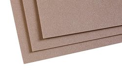 Clairefontaine - Ref 197013C - Pastelmat Card Sheets (Pack of 5 Sheets) - 360gsm Card - 24 x 32cm - Brown Colour - Specially Formulated For Use With Pastels