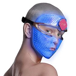 FAQ 201 Ljusterapimask för ansiktet med RGB LED-lampor | Antiaging och rynkor | Vårdande ansiktsmask mot finnar | Aknebehandling | Trådlös LED-ansiktsmask | 600 ljuspunkter | Bärbar hudvårdsenhet
