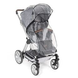 Reer RainCover Classic Protetor de chuva para carrinho de bebé combinado com fecho de correr, 1 unidade (1 unidade)