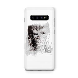 ERT GROUP mobiltelefonfodral för Samsung S10 originalt och officiellt licensierat Star Wars mönster Chewbacca 004 Vit optimalt anpassad till formen på mobiltelefonen, fodral tillverkad av TPU-plast