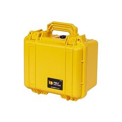 PELI 1300 Valigia protettiva in polipropilene, IP67 Impermeabile e a prova di polvere, Capacità di 6L, Prodotto in USA, Senza schiuma, Colore Giallo