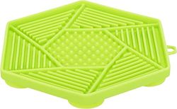 Trixie - Nappe à lécher Lick'n'Snack pour Animaux de Compagnie, Plateau à lécher en Silicone, avec ventouses, 17 cm, Vert, Passe au Lave-Vaisselle et au congélateur