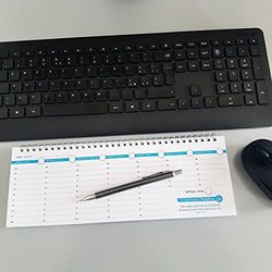 Weekly Perpetual Table Planning (No Dates) | Weekly Desk Planner | Weekly Planner | Perpetual University Agenda