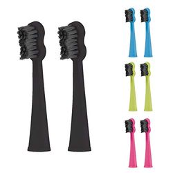 Megasmile Sonic Black wybielanie, 2 wymienne szczotki do szczoteczki sonicznej, wybielanie Sonic Black, II Black