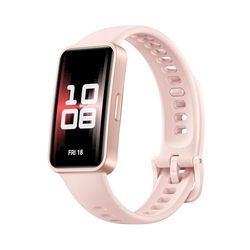 HUAWEI Band 9, Bluetooth, iOS och Android, upp till 14 dagars batteritid, bekvämt att bära, TruSleep 4.0, vetenskapligt sömnracking, 100 träningslägen, smartband, rosa fluorelastomer strap