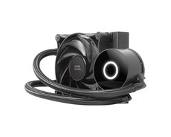 Refroidissement liquide - Système de refroidissement avec radiateur de 120 mm, pompe silencieuse, compatible avec plusieurs sockets, design noir