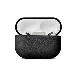 Woolnut Leren Case Cover voor AirPods Pro - Zwart