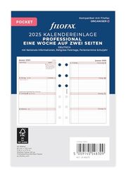 Filofax Pocket Professional 1 semana en 2 páginas (en alemán)2025