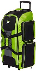 Fila Rolamento leve grande de 32 polegadas, Verde néon, Saco leve com rodas de 32 polegadas