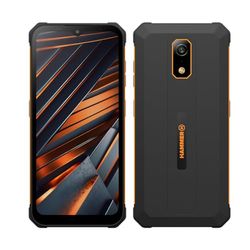 Smartphone hamer Iron Va zonder abonnement, robuust, waterdicht, dual-sim, krachtige 6500 mAh-accu, 64 GB + 4 GB RAM, Android 14, 13 Mpx-camera met nachtzichtsensor IP69 droptest, 300 uur stand-by