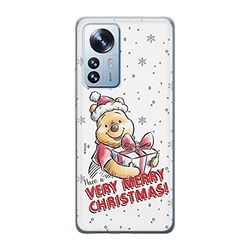 ERT GROUP mobiltelefonfodral för Xiaomi 12 / 12X originalt och officiellt licensierat Disney mönster Winnie the Pooh & Friends 024, fodral tillverkad av TPU-plast