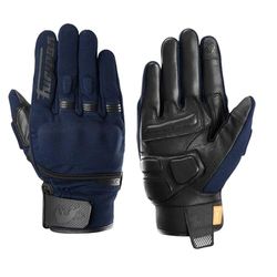 Furygan JET D3O EVO - Men's Motorcycle Gloves - 100% Leather Palm - Comfort - Summer Gloves - Breathable & Light - Compatible Screens - Touch Screen