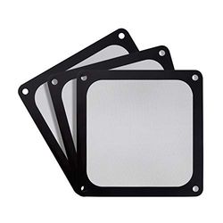 SilverStone - Set di 3 copriventola SST-FF123B da 120 mm, con filtro antipolvere ultra fine, montaggio magnetico, colore: nero