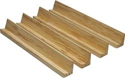 Aidapt Wooden Domino Racks/Trays (33-Centimeter) - Set of 4 - Tile Holders for Mexican Train, Chicken foot and other Domino Games