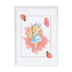 Crochetts Alice bild 33 x 43 x 2 cm flicka