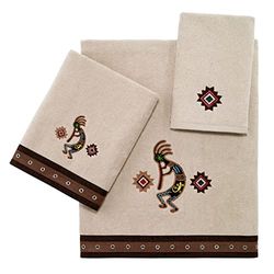 Avanti Linens Navajo Dance Collection Lot de 3 Serviettes