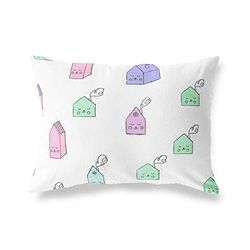 BonaMaison Fundas para Cojínes, Patrón Aleatorio Funda de Almohada para Sofá Coche Silla Oficina Cama Decorativa Moderna Decoración del Hogar, 35x50 Cm - Diseñado y Fabricado en Turquía