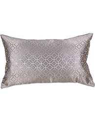 Presume de casa Cuscino 50 x 30 ottagoni, grigio, fondo beige, 300 g, accessori tessili in poliestere 50 x 30 x 8