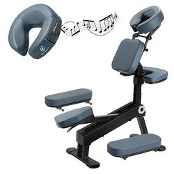 Master Massage Fauteuil de Massage Professionnel Pliable en Aluminium réglable, Taille Unique