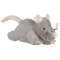 Trixie Ratón Peluche con Sonido, 15 cm, Gato