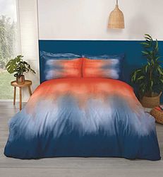 Rapport Home Ombré Spice & Blue Double Duvet Cover Set