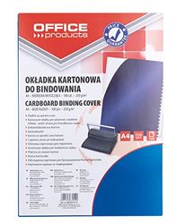 Copertine per rilegatura, in cartone, formato A4, 250 g/m², 100 pezzi, colore: blu scuro lucido, per presentazione/tipo, per rilegatura, cartone/materiale-cartone/colore-blu scuro/formato A4