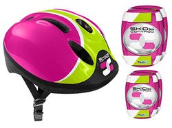 Stamp COMBO ROSE CASQUE + COUDIERES GENOUILLERES, K670507, PINK, SKIDS CONTROL