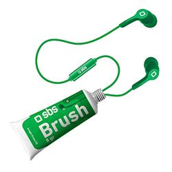 SBS Auricolare Brush stereo in confezione tubetto vernice, cavo jack da 3,5 mm, microfono integrato, tasto alla risposta, colore verde