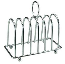 ETL Chrome Plated Toast Rack Organiser, Stainless Steel, Metal, 19 cm