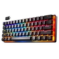 SteelSeries Apex Pro Mini Wireless clavier gaming HyperMagnetic - Format compact 60% - Actionnement ajustable - RGB - Touches PBT - Bluetooth - 2.4 GHz - USB-C - Américain QWERTY