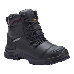 Blackrock Bottes de travail imperméables Metshield Composite ESD de 6 po de , protection Metatarsal S7L, poignée d'échelle, semelle résistante à la chaleur, taille 4
