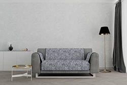 Italian bed linnen "Glamour" antislip sofa-afdekking, donkerblauw, 2 plaatsen