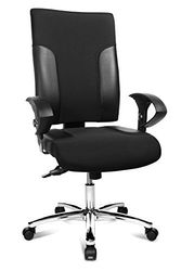 Topstar TF29US100 krzesło biurowe Two 20 Deluxe z regulowanymi podłokietnikami U2 OPA, obicie materiałowe, czarne
