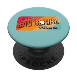 Eau Claire Wisconsin, stile vintage anni '70, anni '80, casa PopSockets PopGrip Intercambiabile