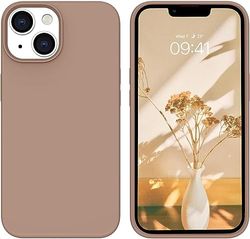 Siliconen telefoonhoes iPhone 14 beschermhoes slim case structuur valbescherming antislip krasbestendig