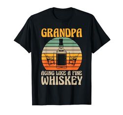 abuelo envejecimiento como un whisky fino abuelo vino Camiseta