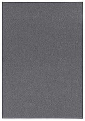 BT Carpet Tappeto da soggiorno a pelo corto, casual, tinta unita, per sala da pranzo, soggiorno, cameretta dei bambini, camera da letto, colore giallo mais, 80 x 300 cm, polipropilene, grigio, 80 x 300 cm