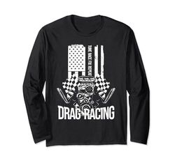 Drag Racing Tune Race Fix Repeat - American Drag Racer Maglia a Manica